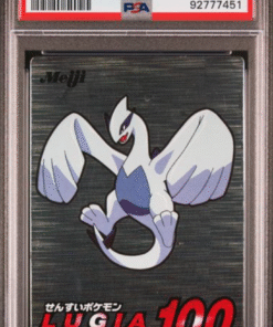 2001 POKEMON JAPANESE MEIJI PROMO SILVER FOIL LUGIA PROMO SILVER FOIL PSA 8